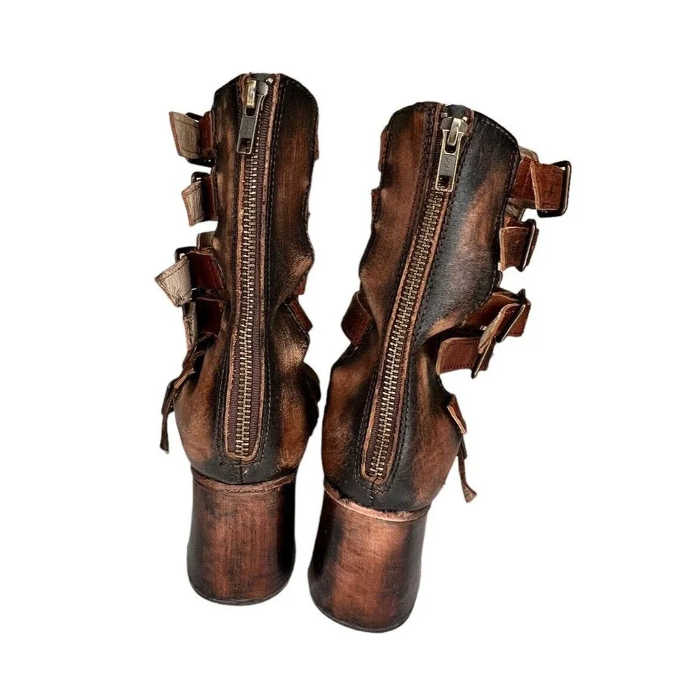FREEBIRD‎ BY STEVEN Zeus Sandal’s Cognac Women’s Size 9